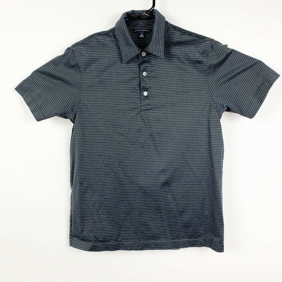 Banana Republic Other - Banana Republic Gray Striped Polo Shirt